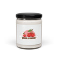 6 7 Retro Cherry Graphic Candle | Scented Soy 9oz, kawaii fruit motif